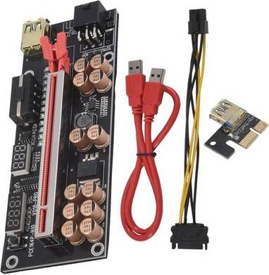 Sodial Ver018 Pro Pci-e Riser Card Usb 3.0 Cable