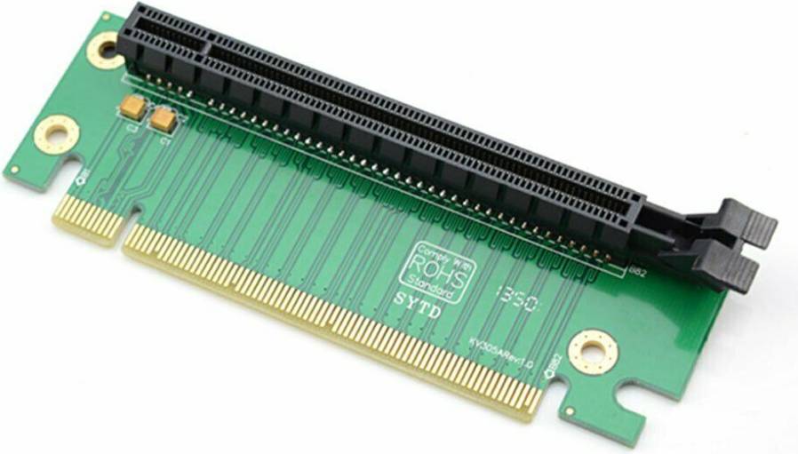 Saudism PCI Express 16X 90 Degree Adapter Riser Card
