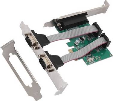 PCI Pci-e To 2 Serial Card Parallel Port Card