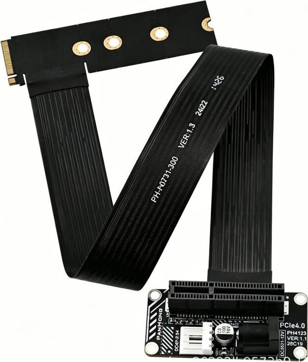 Exogio M.2 M-Key NVMe PCIe 4.0 X4 Riser Cable