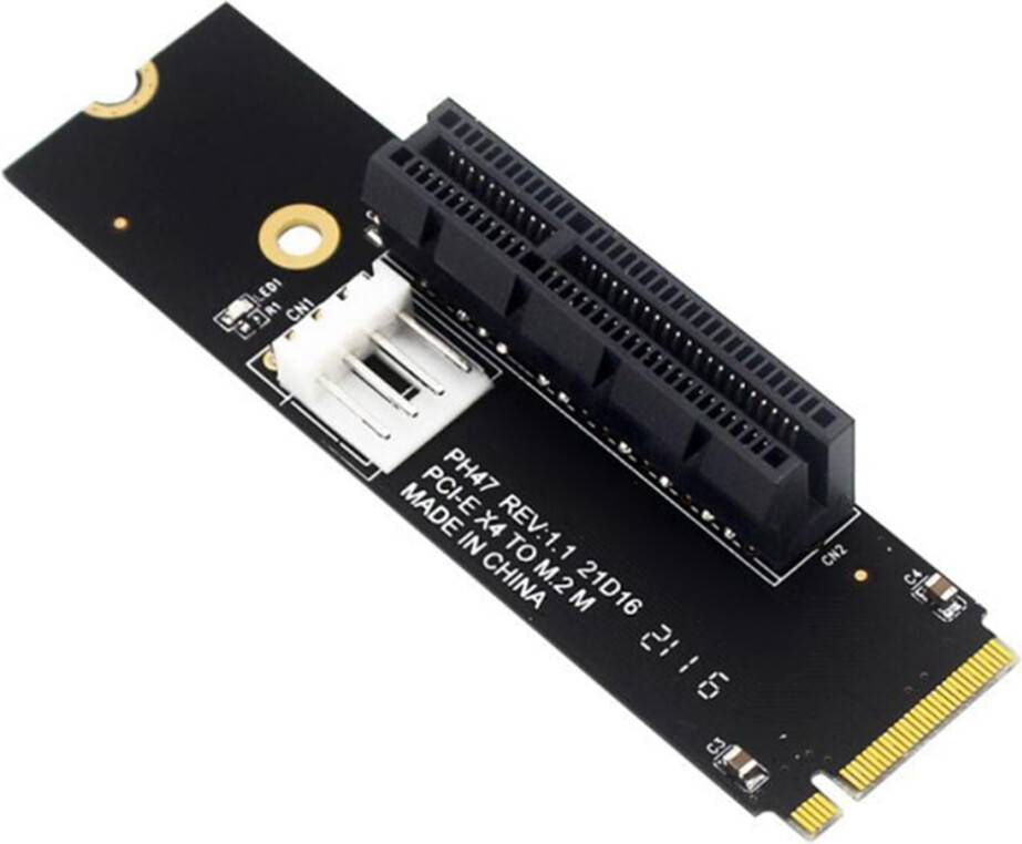 M.2 to PCIe 4X Riser Card Adapter
