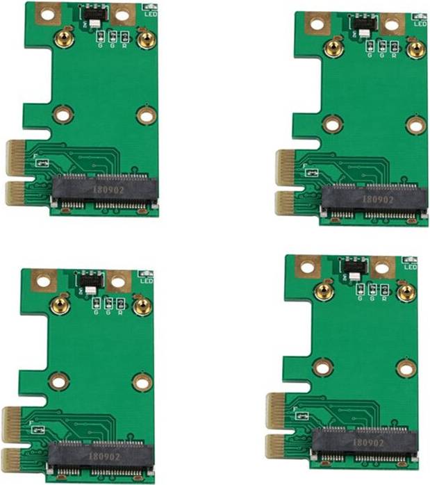 4X PCIe to Mini PCIe Adapter Card