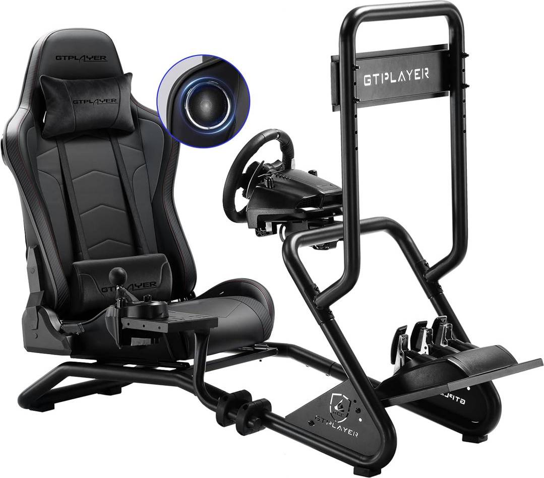 Racing simulator cockpit Rebrilliant Racing Simulator Cockpit Black