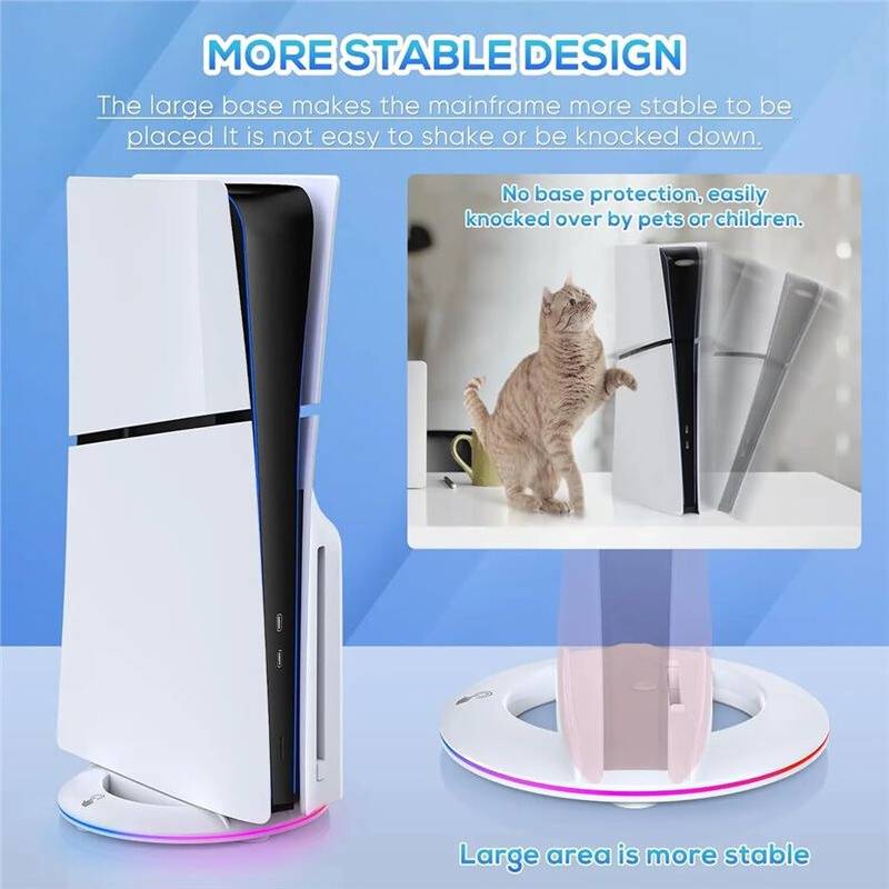 Ps5 pro Supporto Raffreddamento Verticale Luce RGB PS5 Slim PS5 Pro