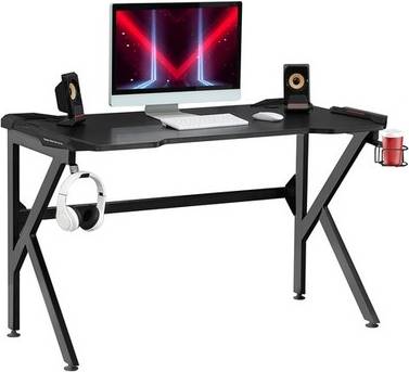 Spacious Gaming Desk Home Racing Hook