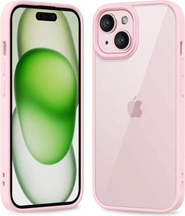 Colour Back Transparent Shockproof Phone Case