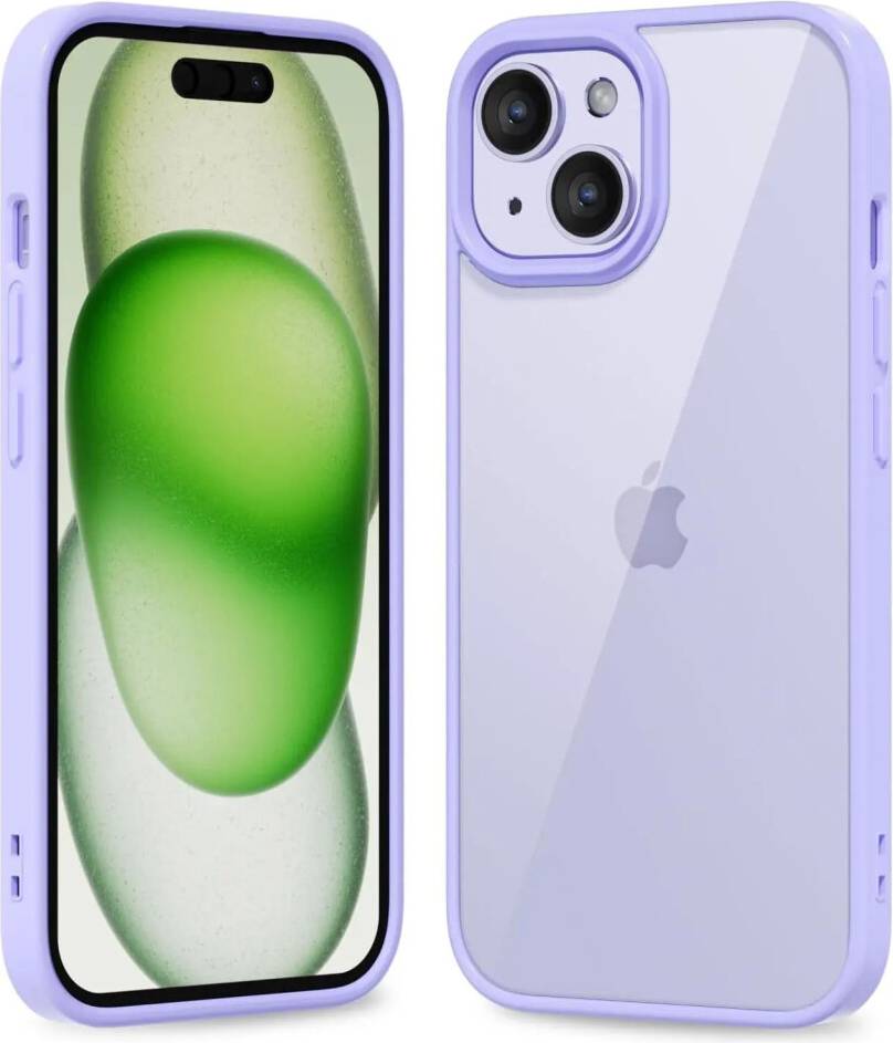 Colour Back Transparent Shockproof Phone Case
