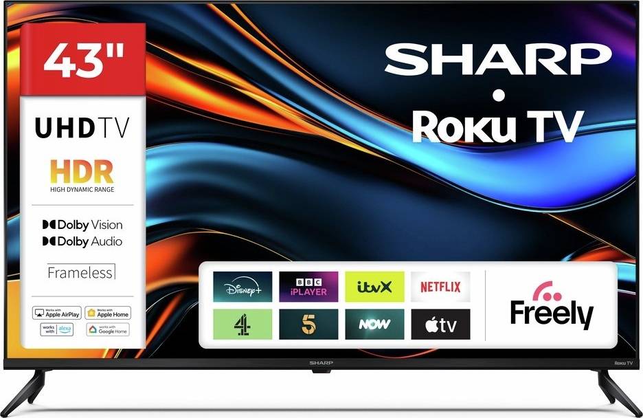 Sharp 43 Inch 4K UHD LED Freely TV