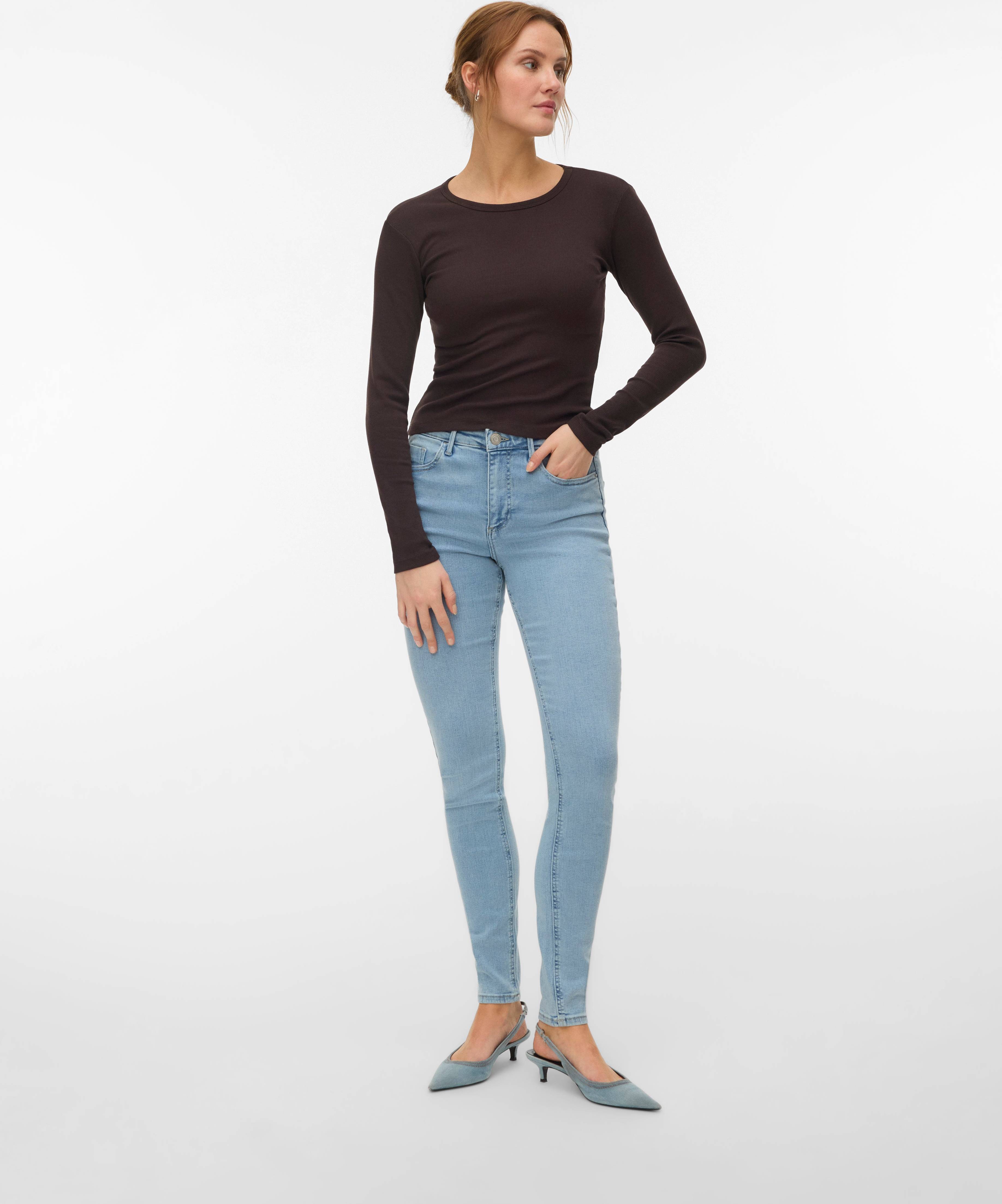 Vero Moda Mid Rise Skinny Fit Jeans