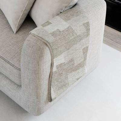 Addison Rugs Premium Machine Washable Modern Blocks Sherpa Throw Blanket Blankets