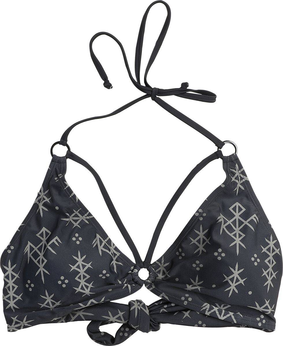 EMP Pagan Roots Bikini Top Med Metalringe - Sort