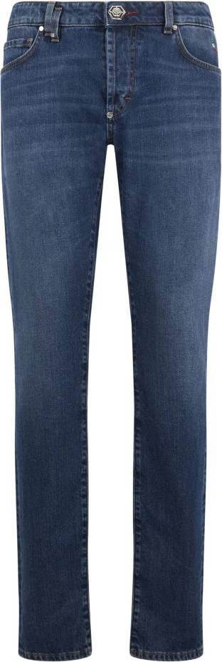 Philipp Plein Basic Jeans med Rak Passform Bomull - Herr