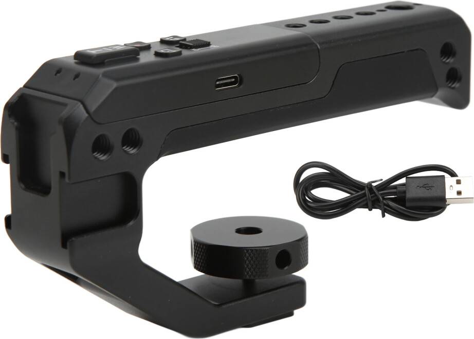 Universal Video Rig Top Handle with Cold Shoe Adapters