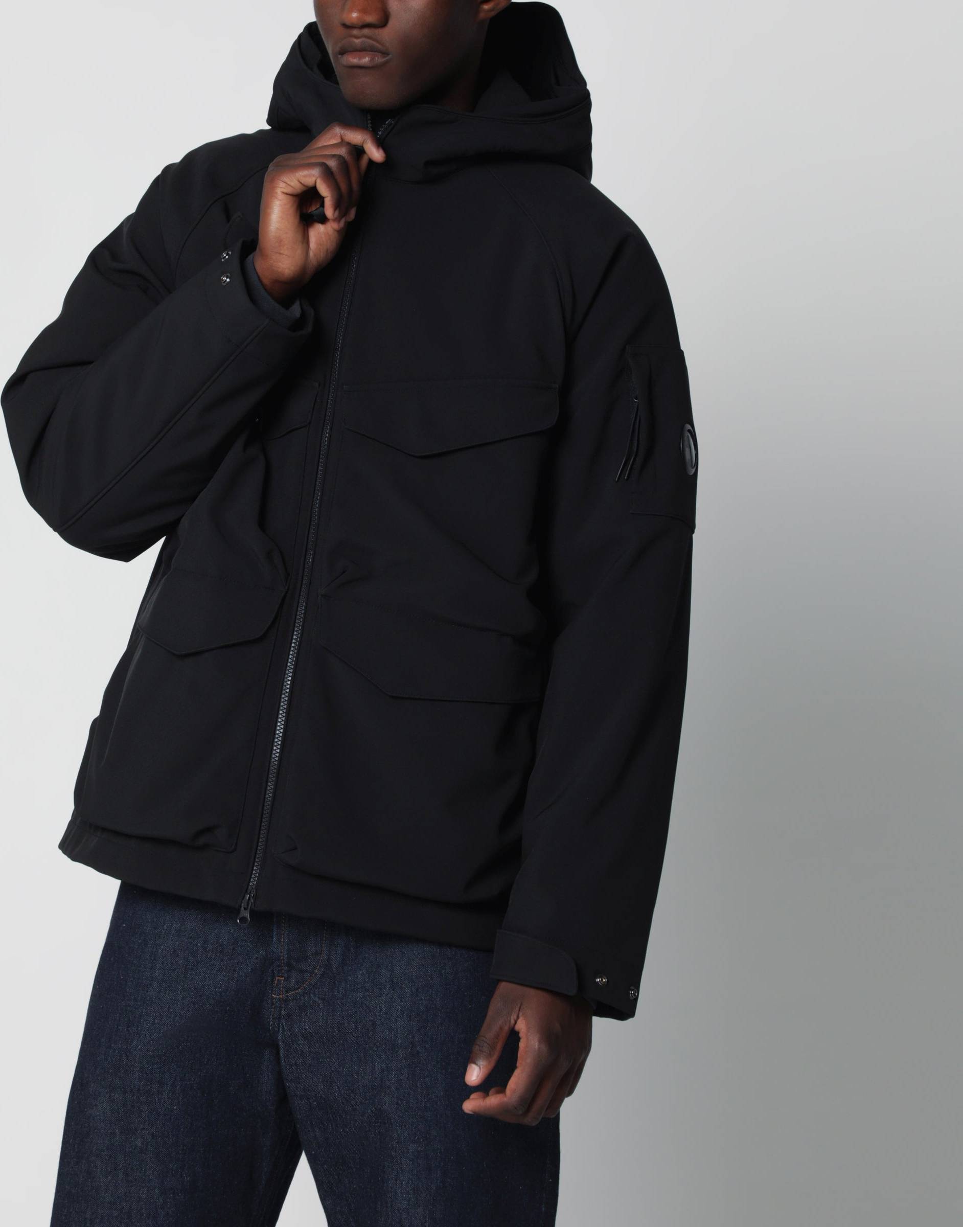 C.P. Company Shell-R Padded Hooded Lens Jacket - Polyester