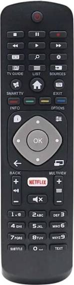 Remote Control Philips Smart TV Netflix