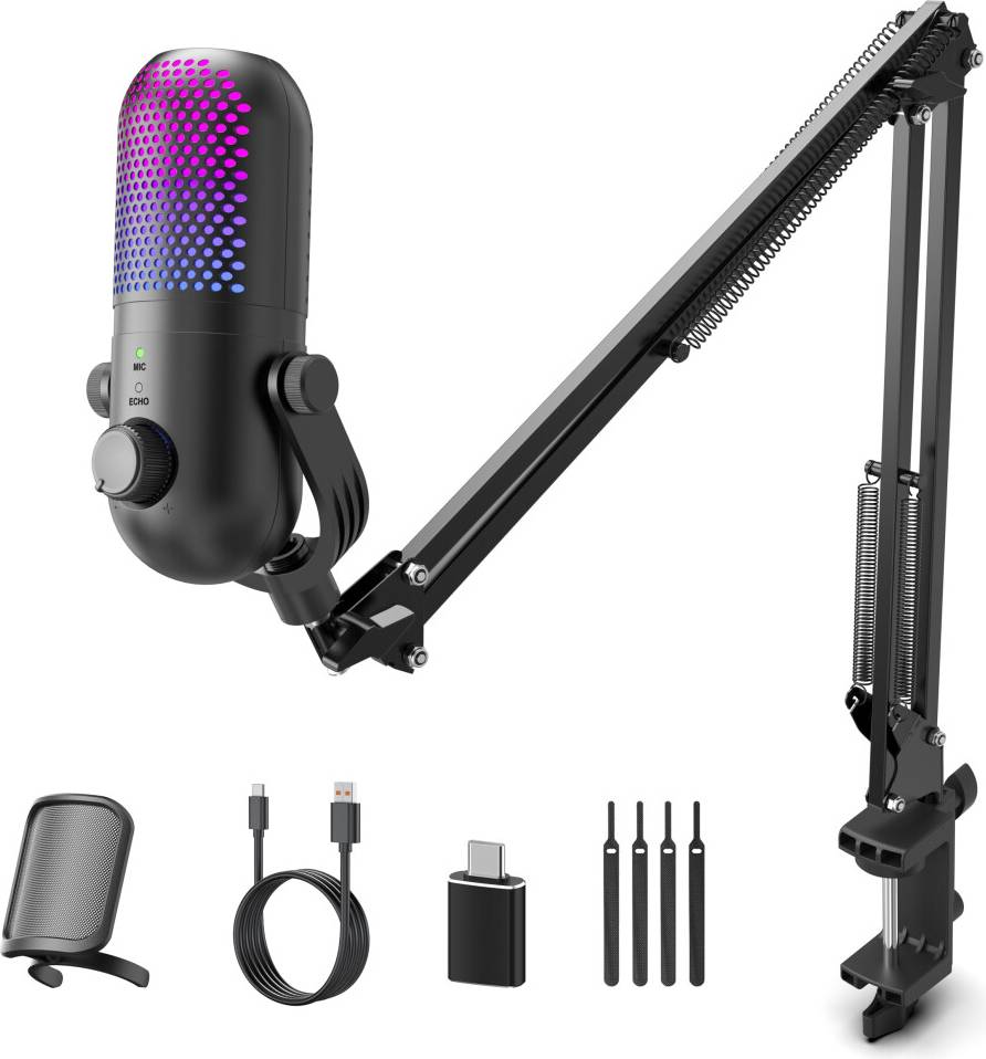 USB Condenser Microphone for PC Gaming