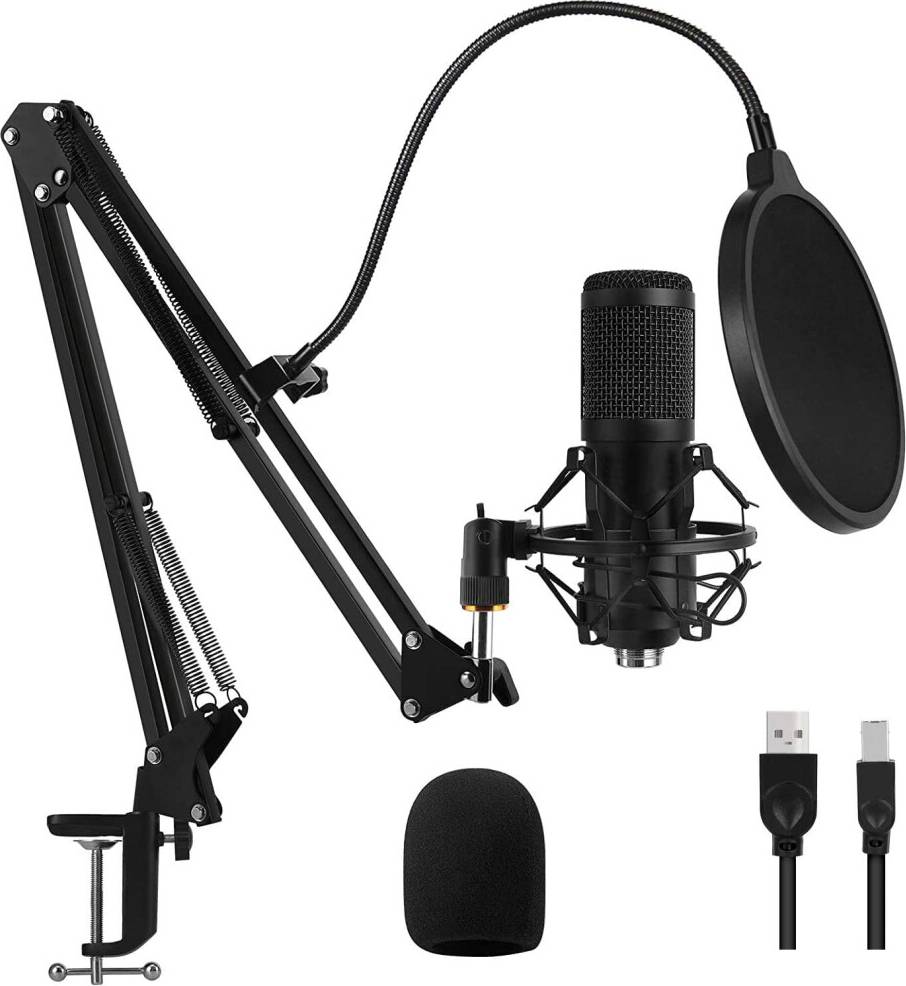 Kit Microfono Da Gioco Usb Condensatore
