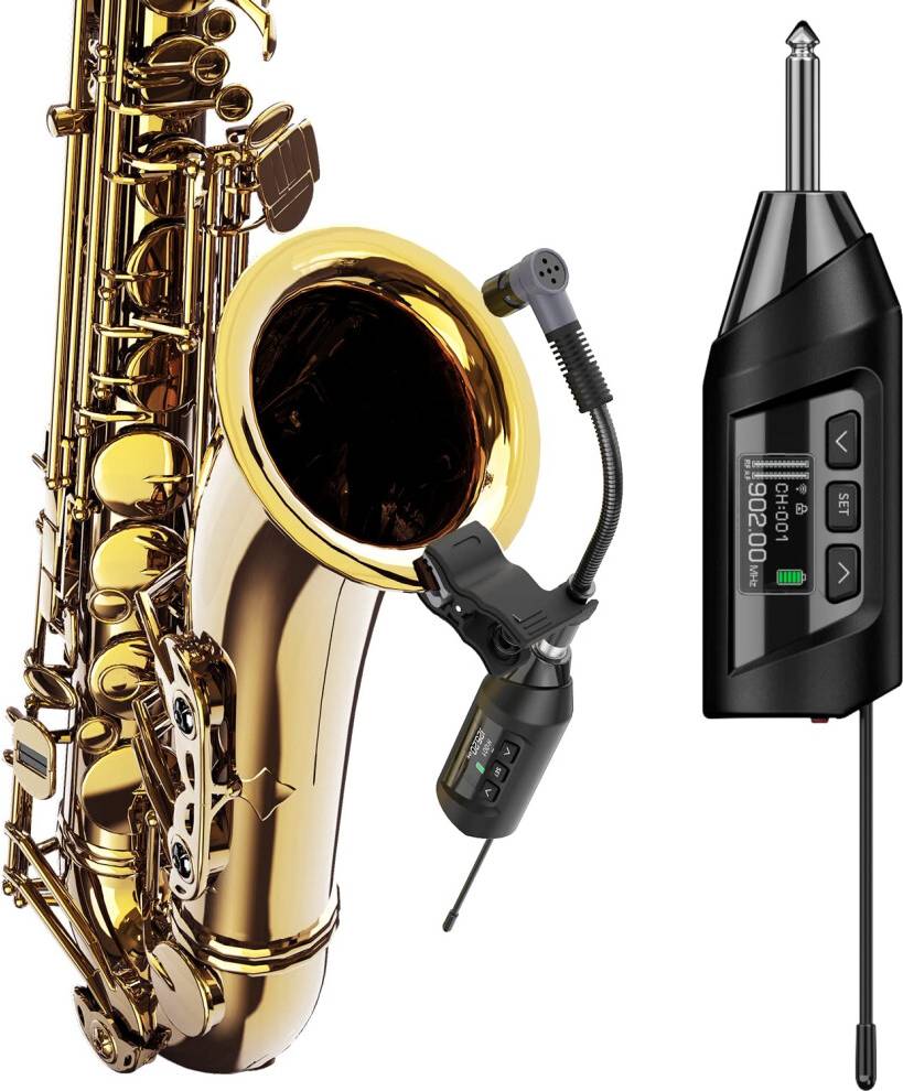 Wireless Saxophone and Brass Microphone System
