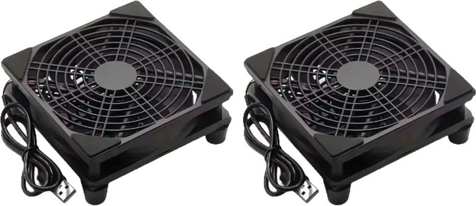 Torribaly 2pcs 120mm Fan Router Cooling Fan 120mm
