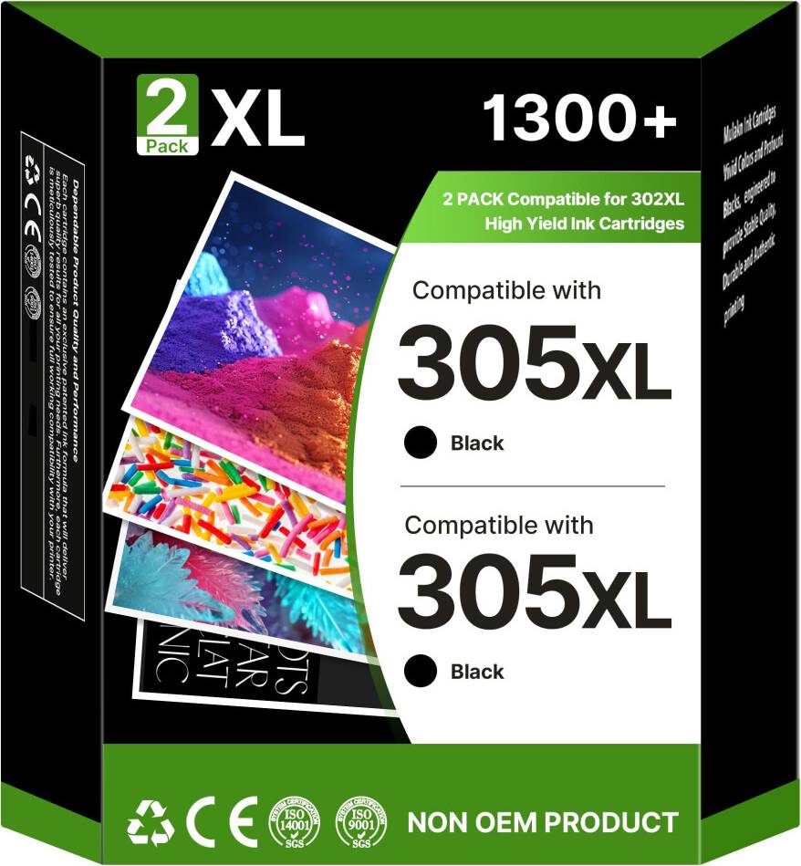 Hp 305 xl 305XL Ink Cartridges High Yield Compatible HP DeskJet