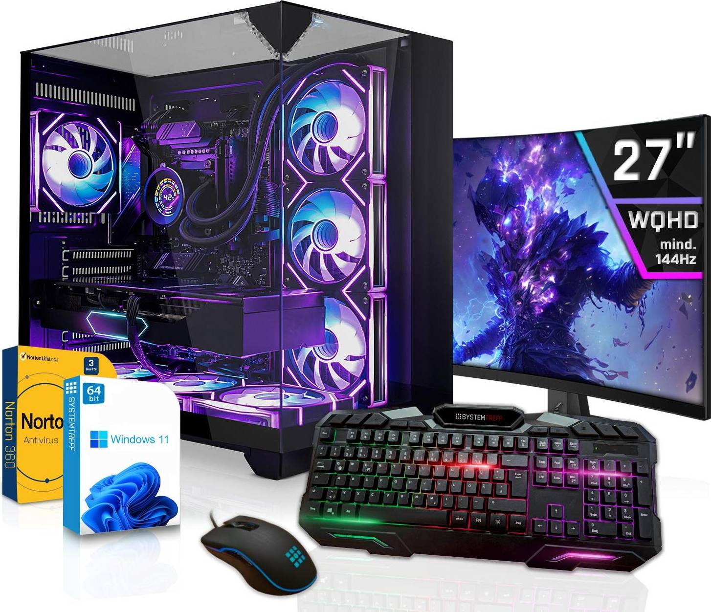 Amd ryzen 9 9950 Systemtreff Gaming Komplett Set Ryzen 9 9950X3D AMD Radeon RX 9070 XT