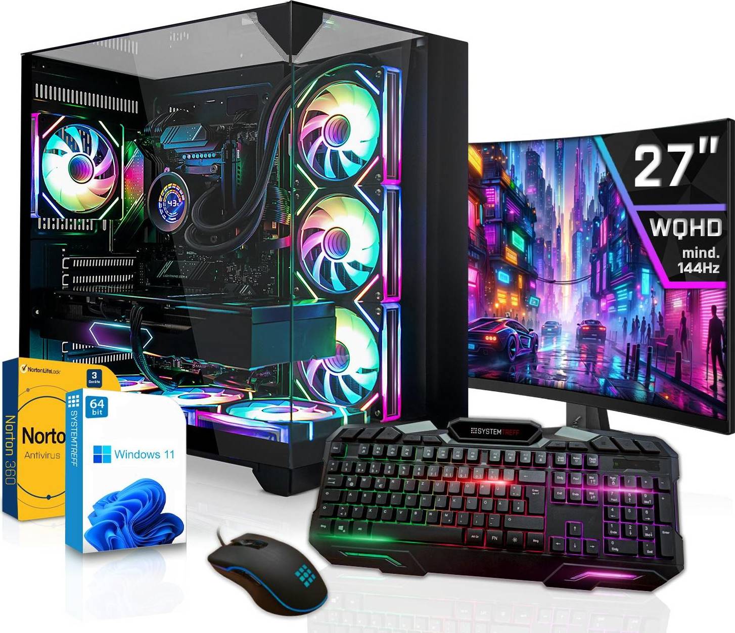Amd radeon rx 9070 Systemtreff Gaming Komplett PC Core Ultra 9 285 AMD Radeon RX 9070 XT