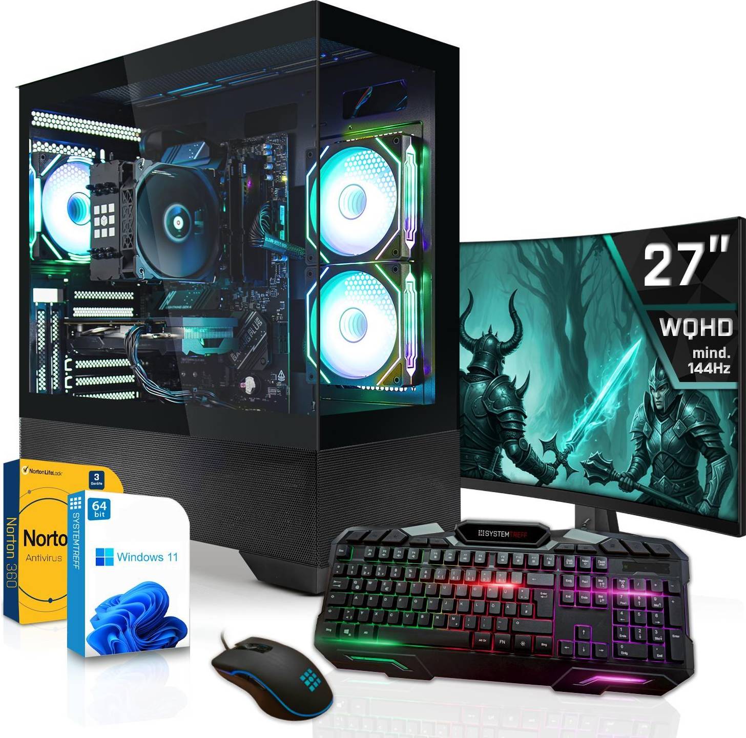 Amd radeon rx 9060 xt Systemtreff Gaming Komplett PC Ryzen 7 9700X AMD Radeon RX 9060 XT