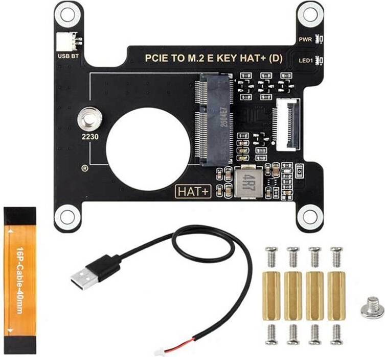 Kepptory Raspberry Pi 5 PCIe to M 2 E Key USB