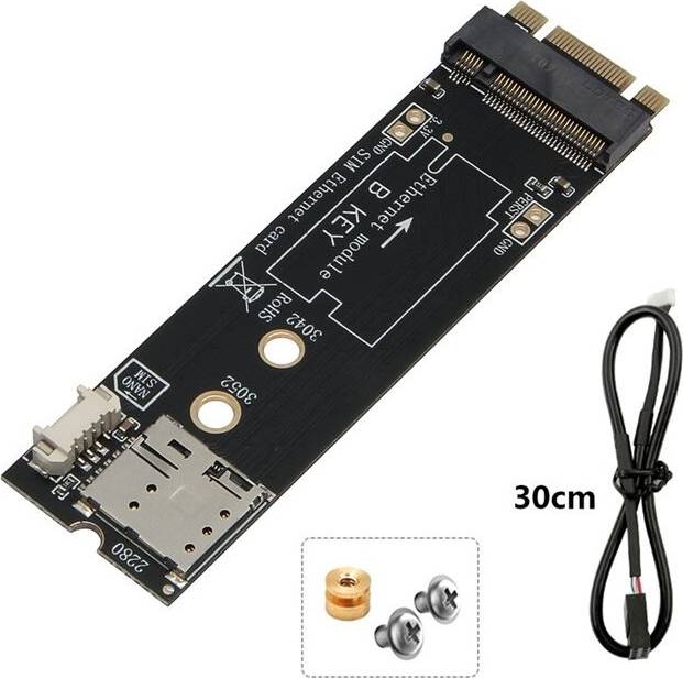 M.2 B Key to M Key Adapter Card