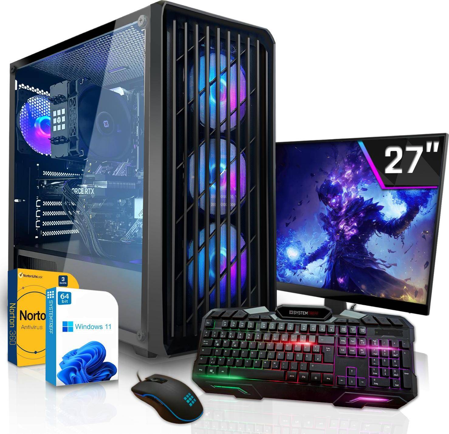 Ryzen 7600x Systemtreff Gaming Komplett Set Ryzen 5 7600X AMD Radeon RX 9060 XT