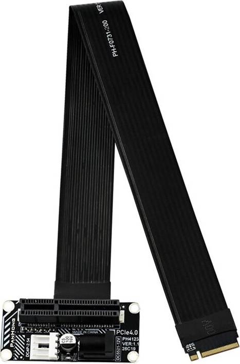 Kepptory M.2 M-Key NVMe PCIe Slot to PCIe 4.0 X4 Riser Cable