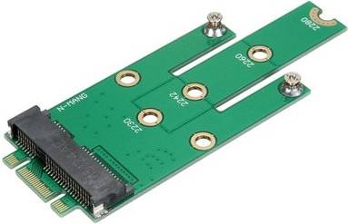 Sodial MSATA PCI-e 3.0 SSD To NGFF M.2 B Key Interface Adapter Card