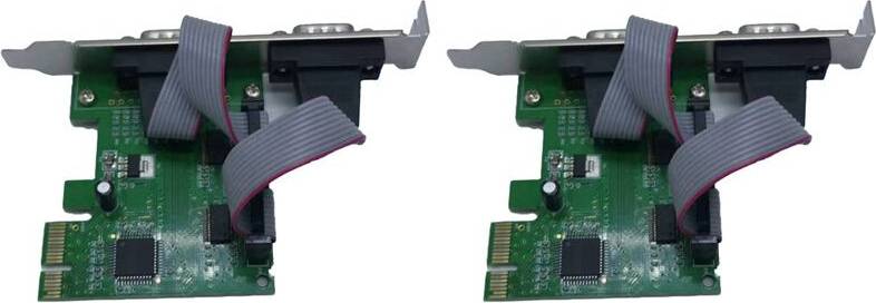 Typecat 2X Pcie to Two Serial RS232 Control Card