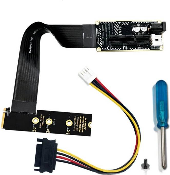 PCIe 4.0 X4 To M.2 M Key Extension Cable