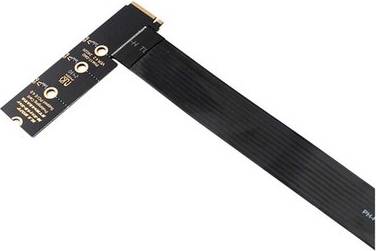 Sodial Dual Protocol Pcie4.0 M.2 M Key Riser Cable