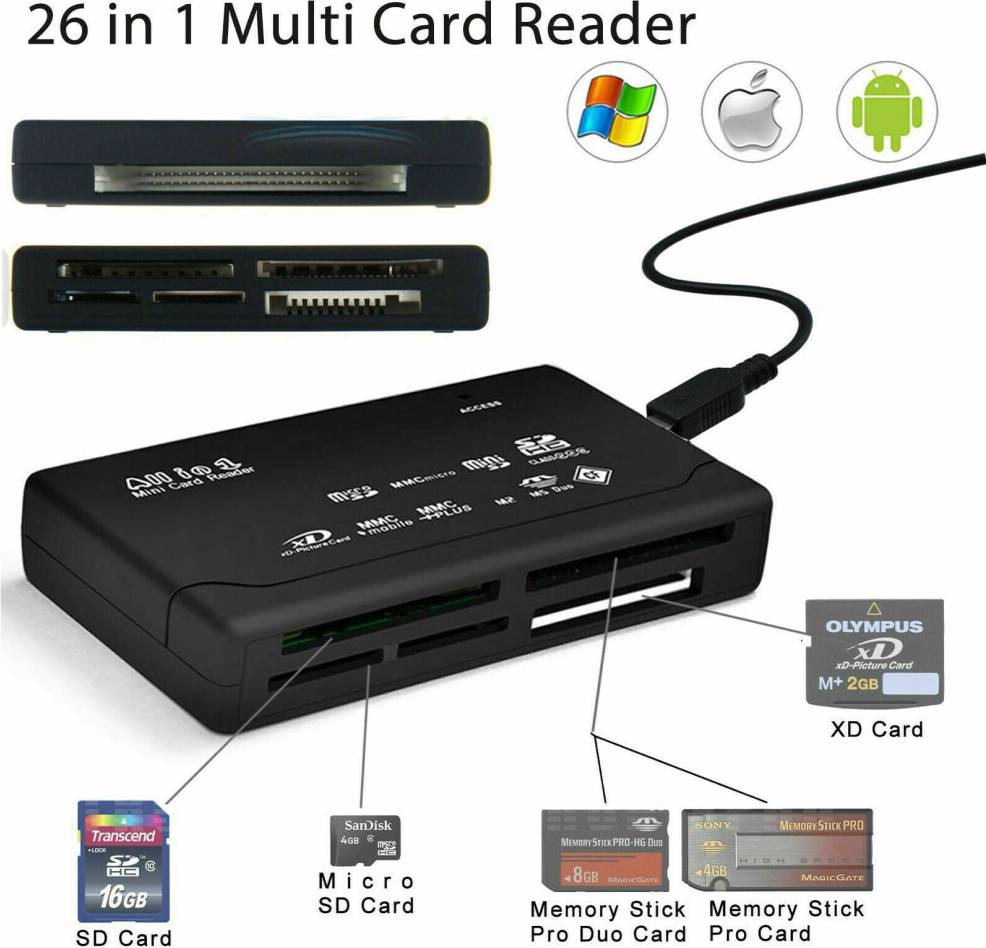 USB 2.0 Memory Card Reader 5 pcs