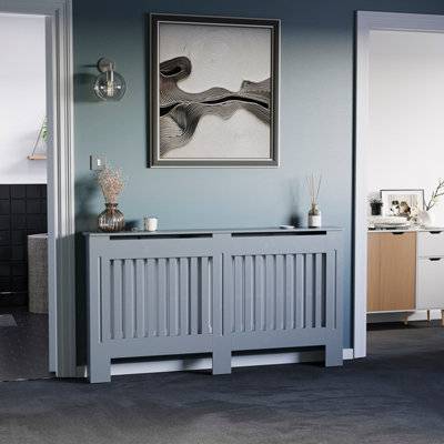 Lassic Chelsea Radiator Cover Dark Grey Large