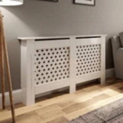 B&Q Radiator Cover Wall Cabinet Medium MDF