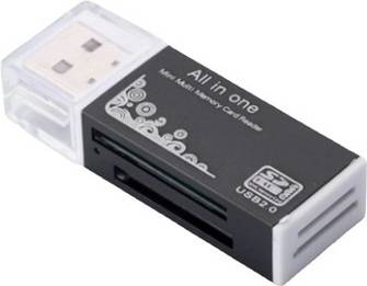 Sodial Usb 2.0 4 In 1 Multi Card Reader Adapter