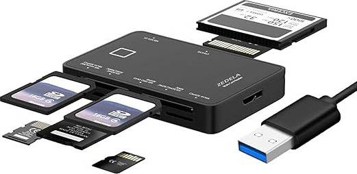 Compact Multi Card Reader Plug and Play