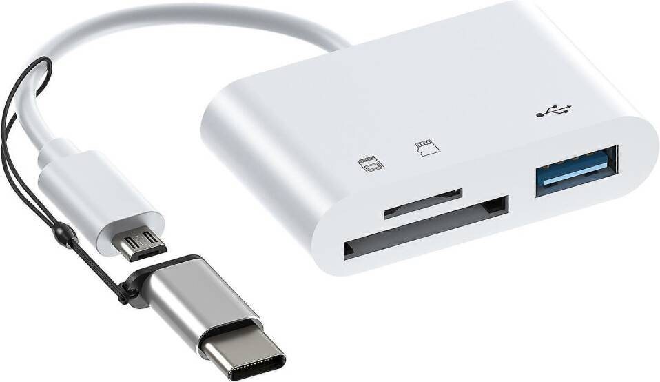TF Card Reader Multifunctional OTG Type-C