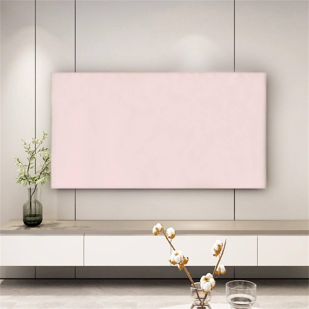 Solid Color TV Dust Cover Protection Pink