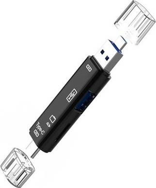 5 In 1 Usb 2.0 Type C Memory Card Reader