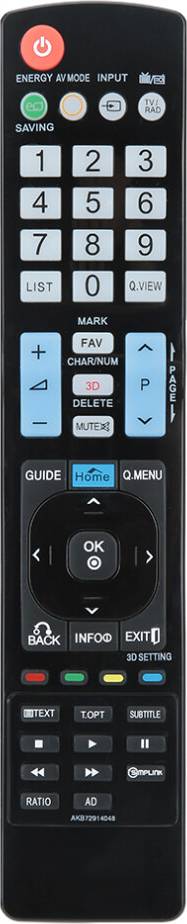 Télécommande Compatible Téléviseur LG LCD LED HDTV