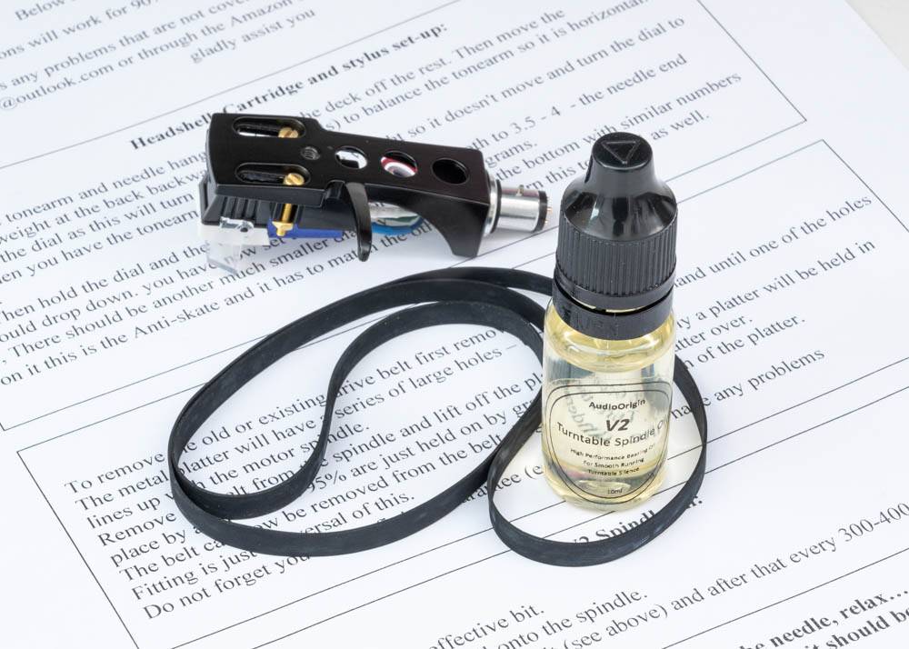 Audiospoon Black Headshell Stylus Belt Oil Kit For Rotel Rp2500 Rp1100q Rp1500