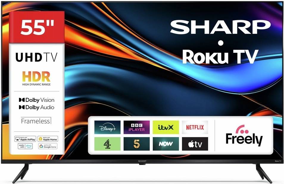 Sharp 55 Inch 4K UHD LED Freely TV