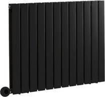 Double flat panel radiator Black Double Flat Panel Wifi Radiator