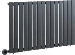 Anthracite Single Flat Panel Wifi Radiator