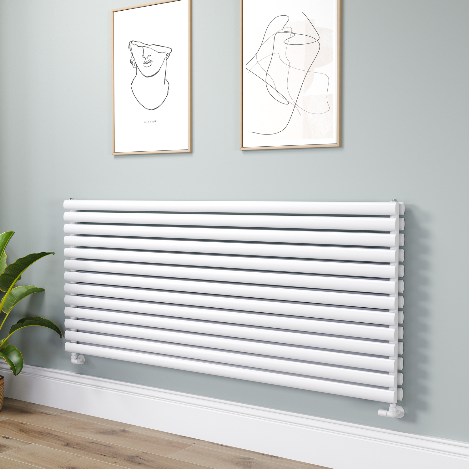 SORRENTO Linea White Oval Designer Radiator