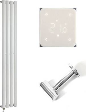 White Single Oval Panel Wifi Radiator